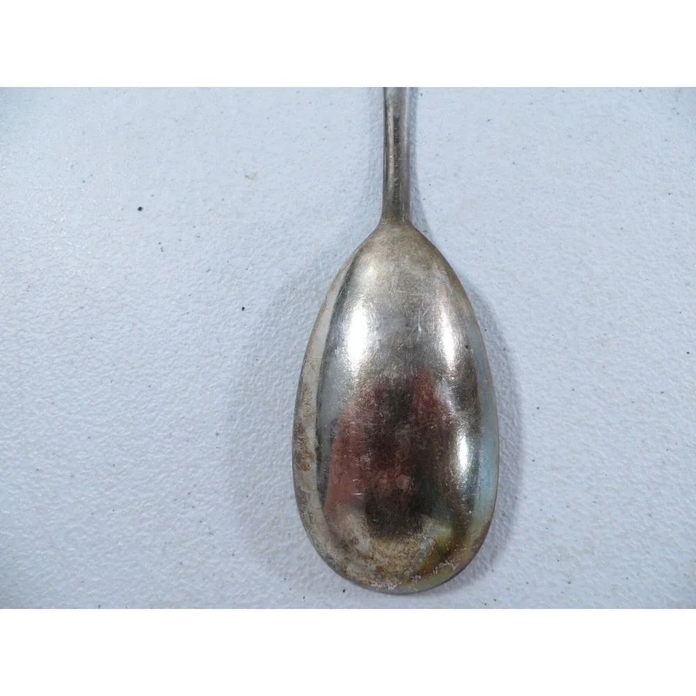 Antique S. Kirk & Son Inc Repousse Sterling Silver Serving Spoon‎ 8.5